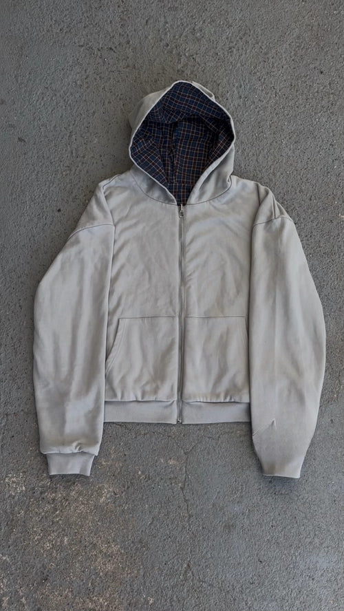 Plaid Zip-Up