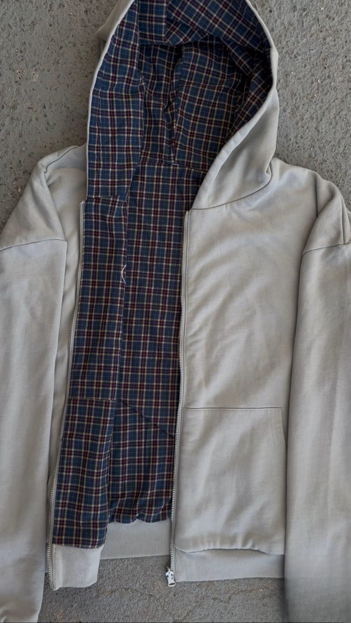 Plaid Zip-Up