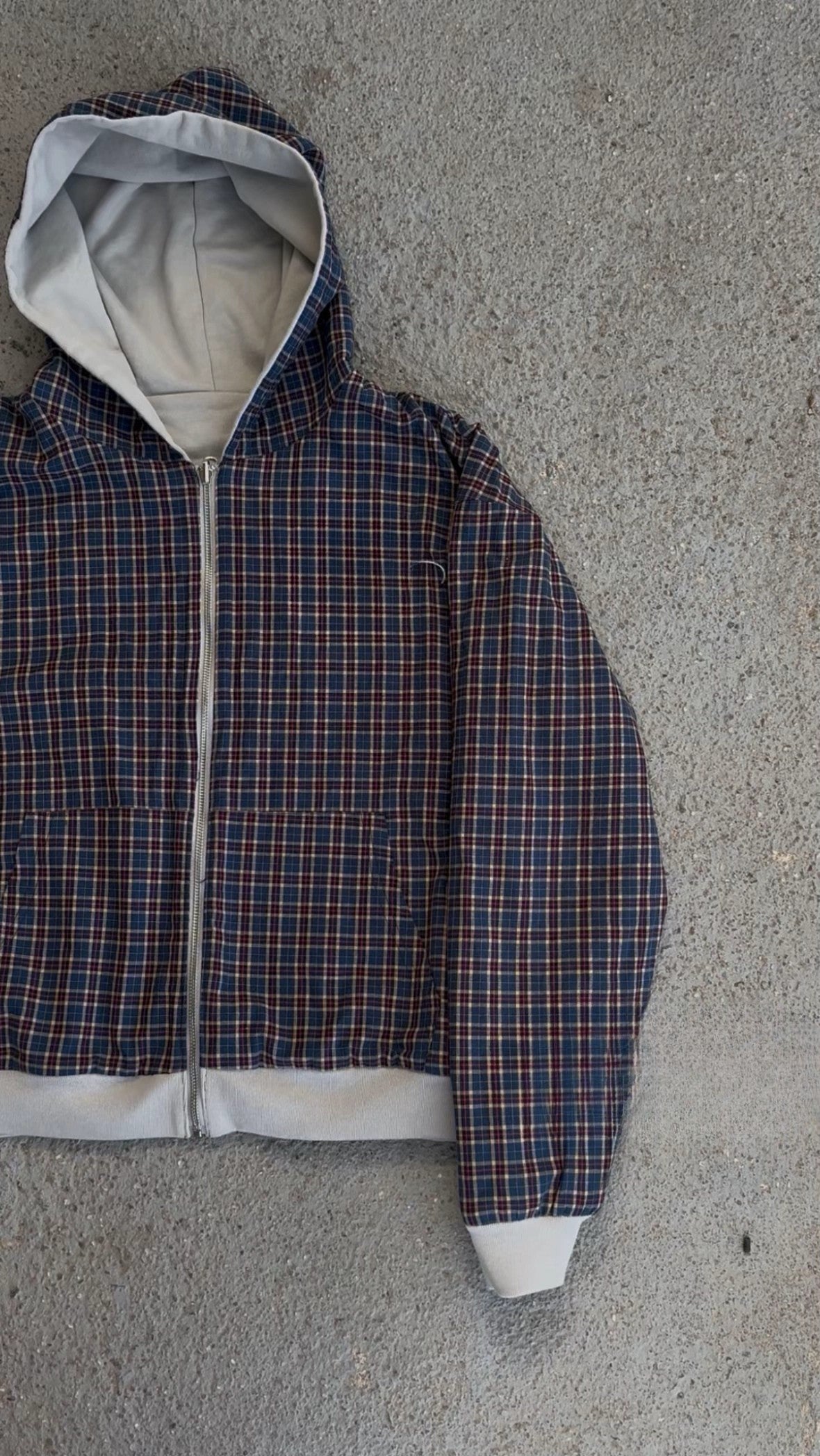 Plaid Zip-Up