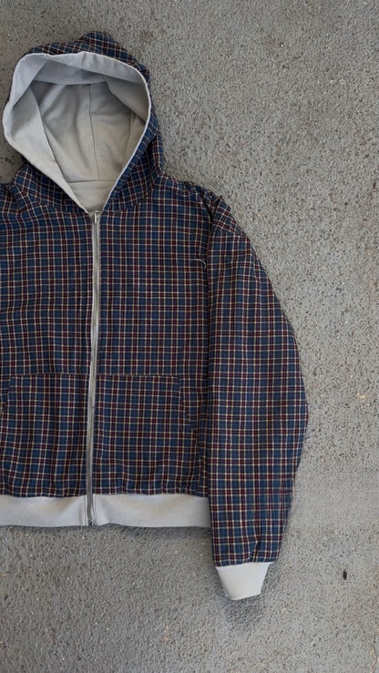 Plaid Zip-Up